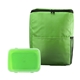 aerial view a green sporty recycled clip top set, image 1 of 2