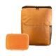 aerial view a orange sporty recycled clip top set, image 1 of 3