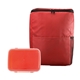 aerial view a red sporty recycled clip top set, image 1 of 2