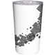 aerial view a gray full color floating cubes mug, image 1 of 2