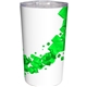 aerial view a green full color floating cubes mug, image 1 of 2
