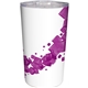 aerial view a purple full color floating cubes mug, image 1 of 2