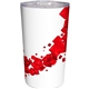aerial view a red full color floating cubes mug, image 1 of 2