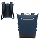 aerial view a navy/black pathfinder polycanvas insulated cooler backpack, image 1 of 4