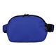 aerial view a blue crossbody sling fanny waist pack, image 1 of 2