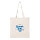 aerial view a natural all purpose recycled cotton tote, image 1 of 2