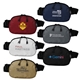 a group of crossbody honeycomb sling fanny waist pack