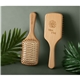 a group of wood paddle hairbrush