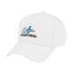 aerial view a white fairway 5 panel cap, image 1 of 3