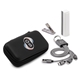 a silver tech travel kit set
