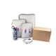 aerial view a blue/gray travel lover kit, image 1 of 4