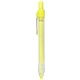 a fluorescent yellow zebra z - grip retractable fluorescent highlighter