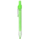 a fluorescent green zebra z - grip retractable fluorescent highlighter