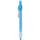 a fluorescent blue zebra z - grip retractable fluorescent highlighter