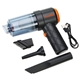 aerial view a black/orange dynamo rechargeable portable vacuum cleaner, image 1 of 10