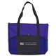 aerial view a purple jumbo trade show tote bag, image 1 of 3