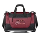 aerial view a hthr burgundy austin nylon collection duffel bag, image 1 of 5