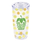 a clear tumbler & white lid 19 oz everest clarity tumbler with insert