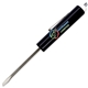 aerial view a black jumbo pocket screwdriver - 1/8 flat tip blade / magnet top, image 1 of 2