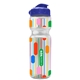 a clear bottle & royal blue lid champion - 28 oz transparent bottle with flip lid and digital imprint