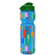 a blue bottle & green lid champion - 28 oz transparent bottle with flip lid and digital imprint
