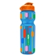 a blue bottle & orange lid champion - 28 oz transparent bottle with flip lid and digital imprint
