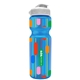 a blue bottle & white lid champion - 28 oz transparent bottle with flip lid and digital imprint