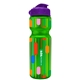 a green bottle & violet lid champion - 28 oz transparent bottle with flip lid and digital imprint