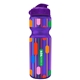 a violet bottle & violet lid champion - 28 oz transparent bottle with flip lid and digital imprint