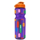 a violet bottle & orange lid champion - 28 oz transparent bottle with flip lid and digital imprint