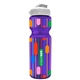 a violet bottle & white lid champion - 28 oz transparent bottle with flip lid and digital imprint