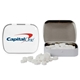 a group of domed tin with dollar sign shaped mints