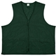 aerial view a green - xl 100 polyester premium safety vest, image 1 of 4