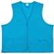 aerial view a light blue - l 100 polyester premium safety vest, image 1 of 4