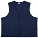 aerial view a navy - l 100 polyester premium safety vest, image 1 of 4