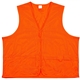 aerial view a orange - l 100 polyester premium safety vest, image 1 of 4