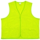aerial view a yellow - xl 100 polyester premium safety vest, image 1 of 4