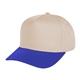 aerial view a natural with royal blue two - tone strike zone cap, image 1 of 2