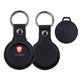 aerial view a black seek duo bluetooth(r) two - way tracker with key ring, image 1 of 2