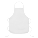 aerial view a white with white trim and ties sublime series rpet apron, image 1 of 2