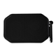 aerial view a black mini magnet speaker with carabiner, image 1 of 2