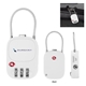 a group of frequent flyer luggage lock