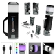 a group of 24- piece tool set with rechargeable led light