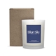 aerial view a kraft box & clear frosted jar with sugar cookie scent niva frosted candle, image 1 of 2