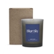 aerial view a kraft box & frosted charcoal jar with sugar cookie scent niva frosted candle, image 1 of 2
