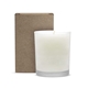 aerial view a kraft box & clear frosted jar with sugar cookie scent niva frosted candle, image 2 of 2