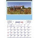 aerial view a light blue/old reliable picture farm calendar, image 1 of 2