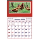 aerial view a red/chickens picture large everyday farm memo, image 1 of 2