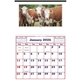 aerial view a white/herefords picture large everyday farm memo, image 1 of 2