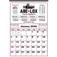 aerial view a group of commercial 12- sheet calendar, image 4 of 9
